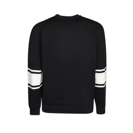 Msgm Logo Embroidered Knitted Jumper