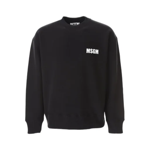 Msgm Logo Printed Crewneck Sweatshirt