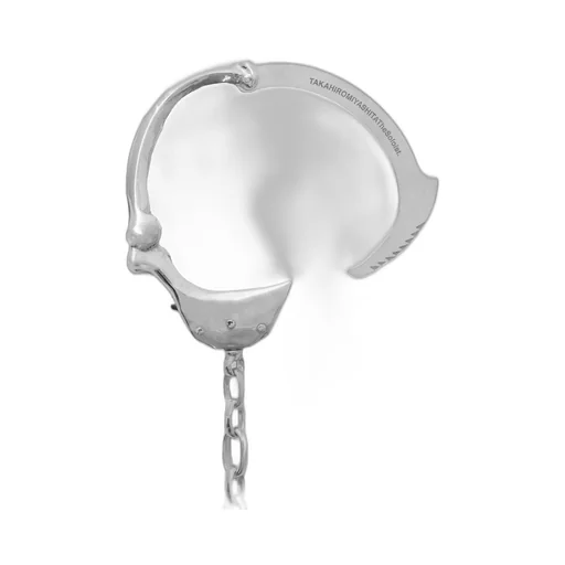 Bone Shaped Handcuffs Bracelet.-S- / Sil