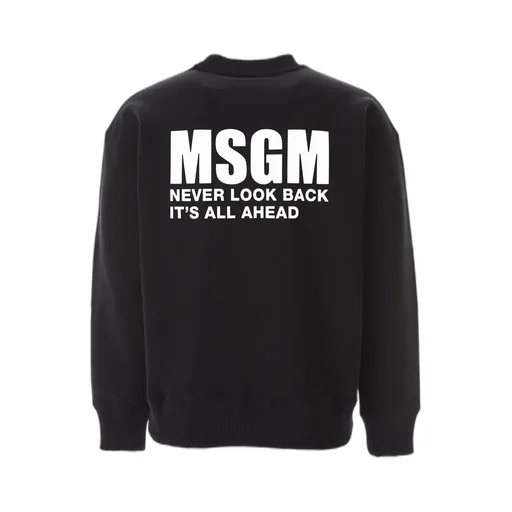 Msgm Logo Printed Crewneck Sweatshirt