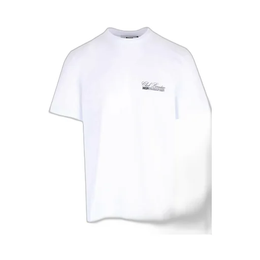 Msgm Logo Printed Crewneck T-Shirt