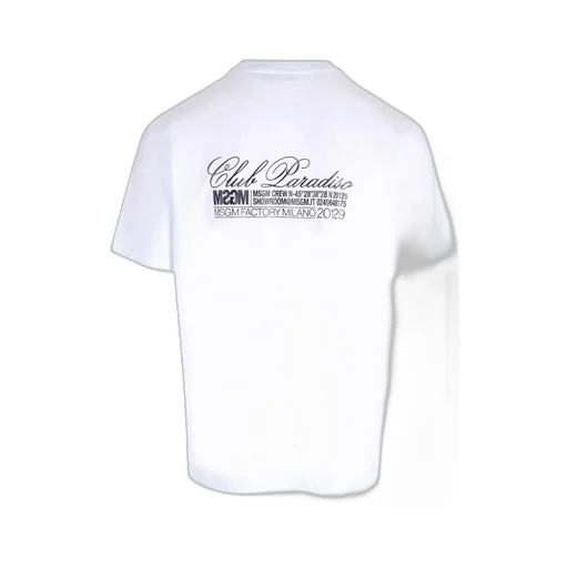 Msgm Logo Printed Crewneck T-Shirt