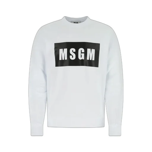 Msgm Logo Printed Crewneck Sweatshirt
