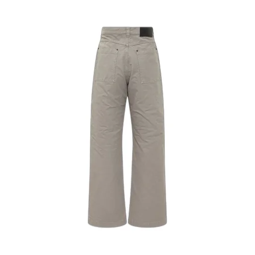 Msgm Logo Patch Wide Leg Trousers