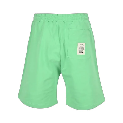 Msgm Logo Printed Drawstring Shorts