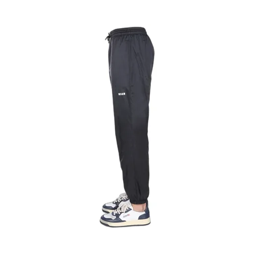 Msgm Logo Printed Drawstring Joggers