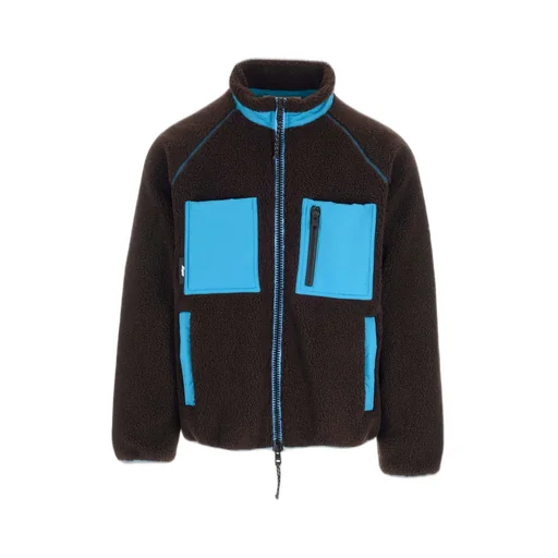 Msgm Logo-Patch Zipped Jacket