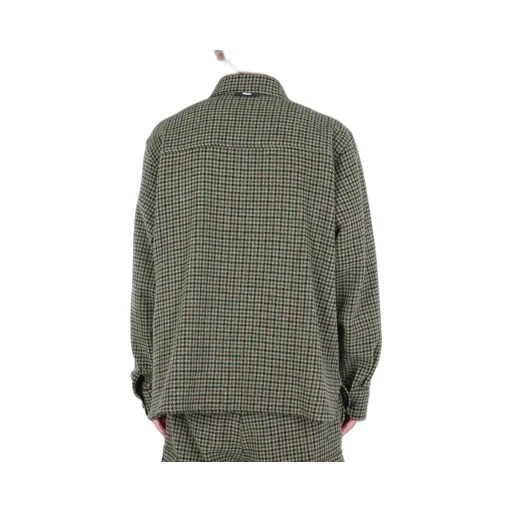 Msgm Logo Tag Check Shirt