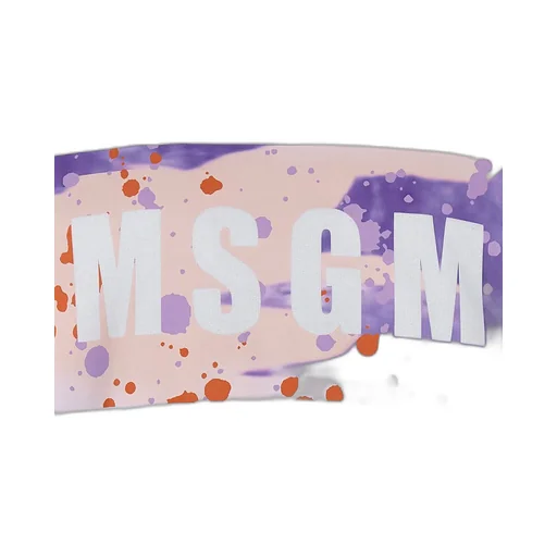 Msgm Logo Printed Drawstring Hoodie