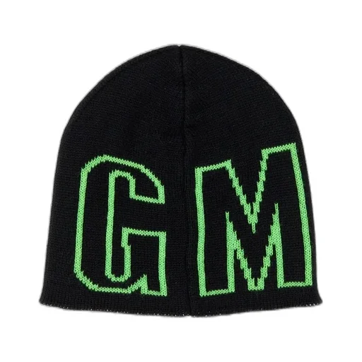 Msgm Logo Intarsia Knit Beanie