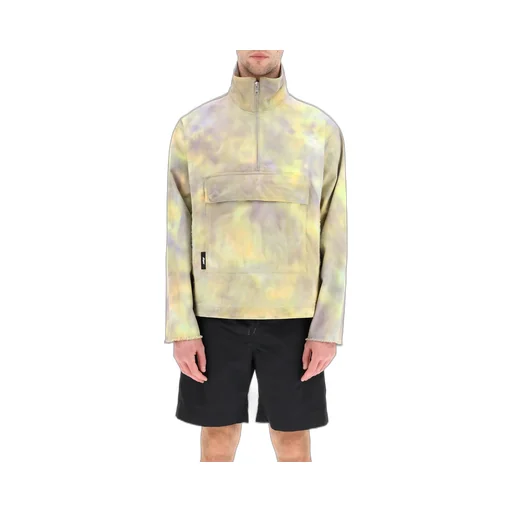 Msgm Half-Zip Tie-Dye Sweatshirt