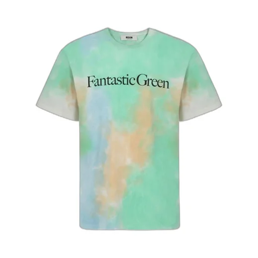 Msgm Tie-Dyed Crewneck T-Shirt