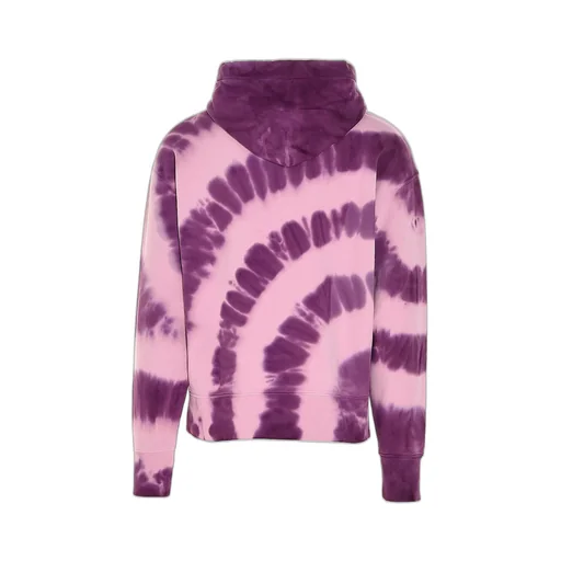Msgm Logo Printed Tie-Dye Hoodie
