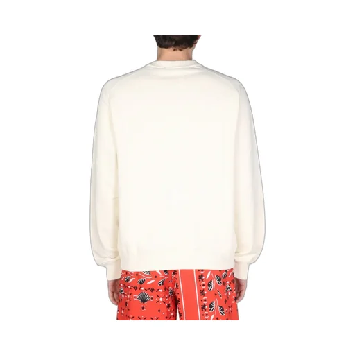 Msgm Logo Printed Crewneck Sweatshirt