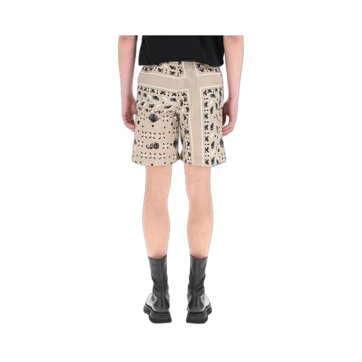 Msgm Paisley Printed Elasticated Waist Shorts