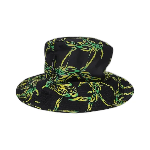Msgm Tribal Shark Print Bucket Hat
