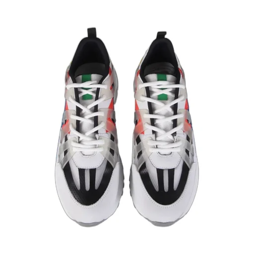 Msgm Panelled Lace-Up Sneakers