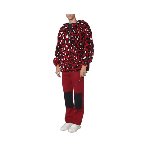 Msgm Animal Print Hooded Sweater