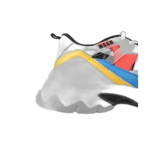 Msgm Panelled Lace-Up Sneakers