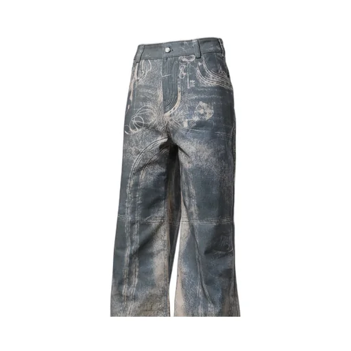 Printed Denim / Ind Used Look Printed