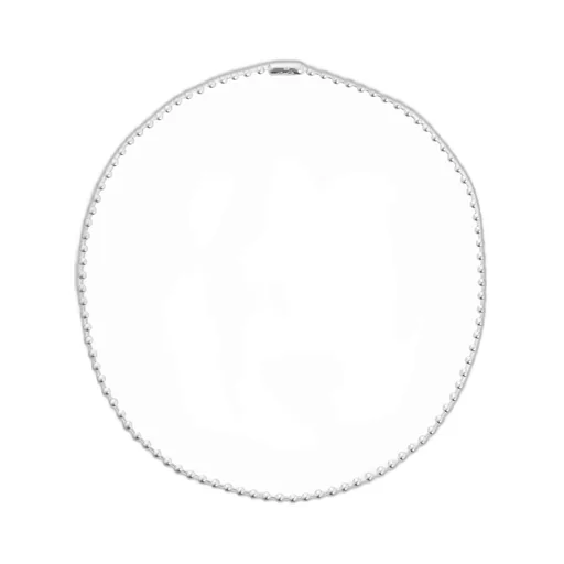 Ball Chain ​​Necklace. -L- Regular / Sil