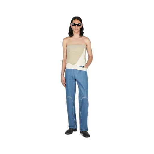 Mainline:Rus/Fr.Ca/De Ella Piped Detail Jeans