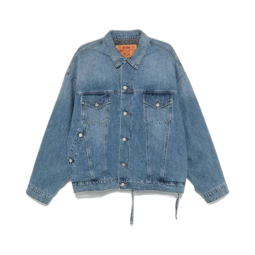 Magliano Long Sleeved Buttoned Denim Jacket