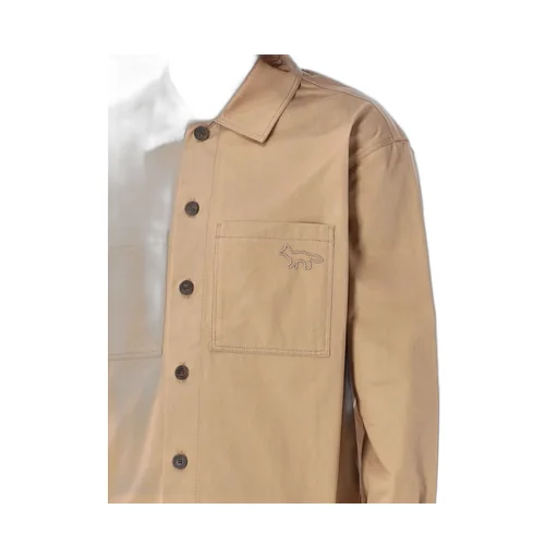 Maison Kitsuné Profile Fox Buttoned Long-Sleeved Shirt