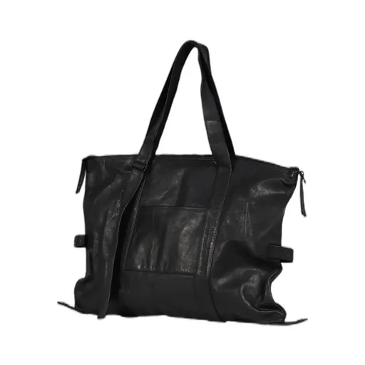 Leather 3Way Tote Bag / Black