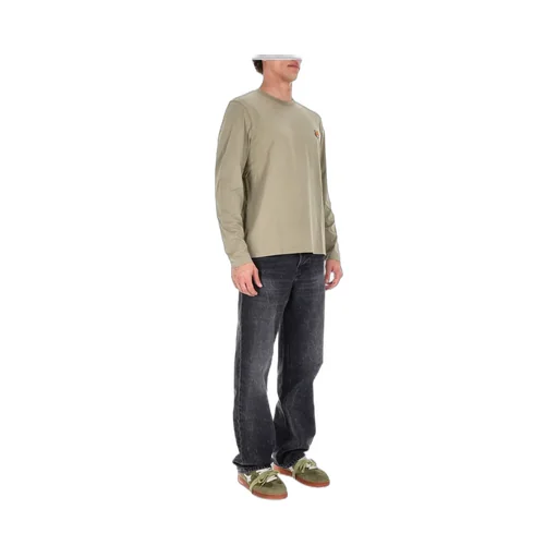 Maison Kitsuné Fox-Head Embroidered T-Shirt
