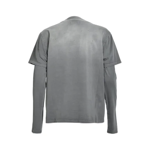 Sun Faded Double Layer Tee / Washed Blk