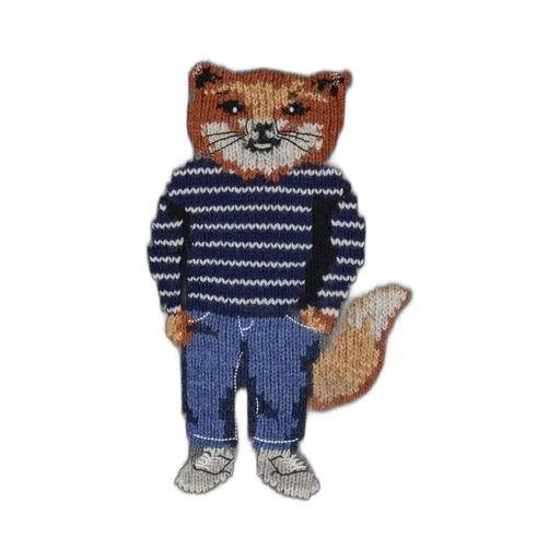 Maison Kitsuné Long Sleeved Crewneck Sweatshirt