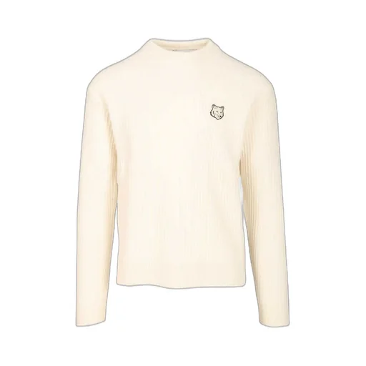 Maison Kitsuné Fox Head Ribbed Jumper