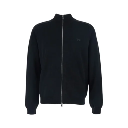 Maison Kitsuné Zip-Up Knitted Cardigan