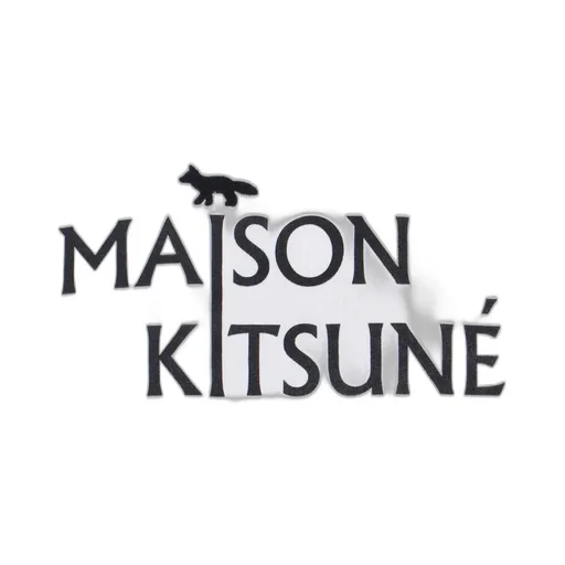 Maison Kitsuné Logo Printed Crewneck T-Shirt