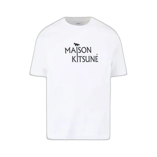 Maison Kitsuné Logo Printed Crewneck T-Shirt