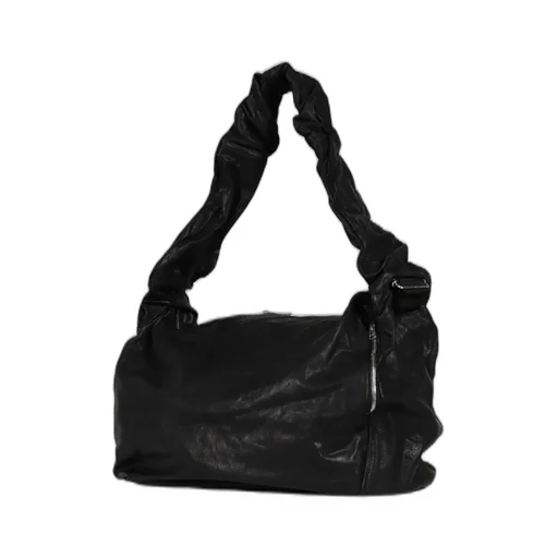 Leather Wave Bag / Black