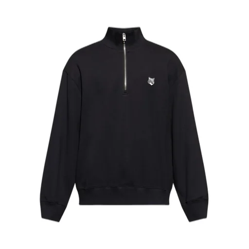 Maison Kitsuné Fox Head Half-Zip Sweatshirt