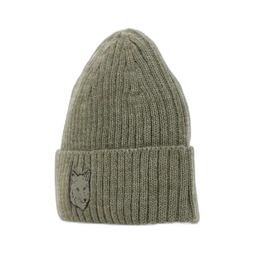 Maison Kitsuné Bold Fox Head Patch Knitted Beanie