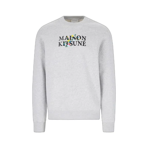 Maison Kitsuné Logo Printed Crewneck Sweatshirt