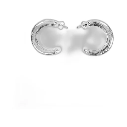 Logo Earrings / Sil
