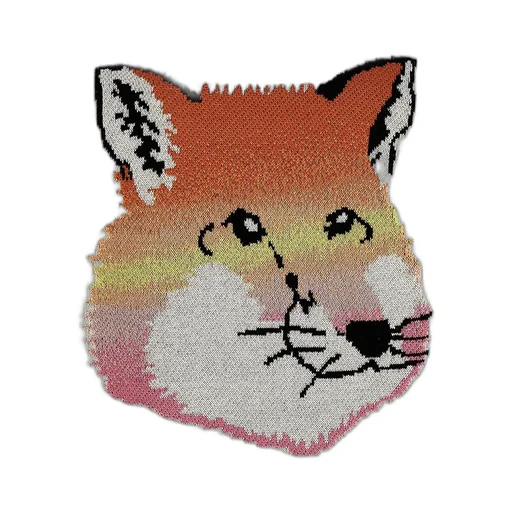 Maison Kitsuné Fox Head Intarsia-Knit Jumper