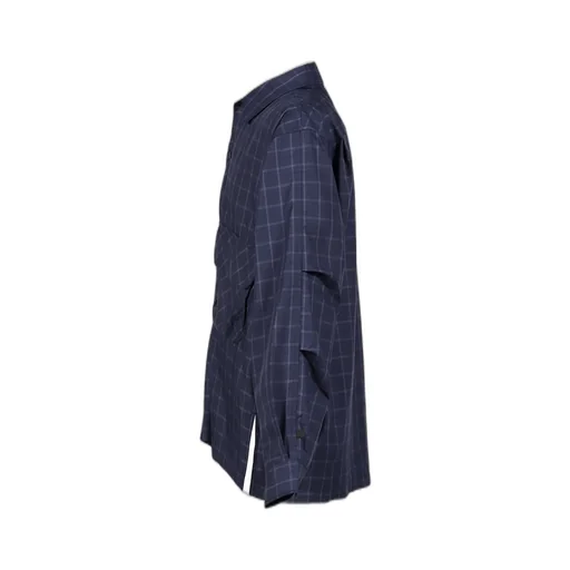 Tech Sports Open Collar Shirt L/S Nova Check / Nvy