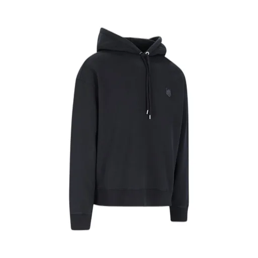 Maison Kitsuné Fox Head Patch Drawstring Hoodie
