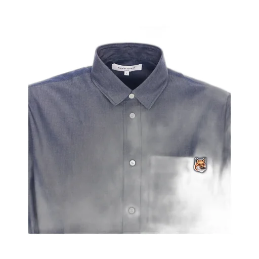 Maison Kitsuné Fox Head Patch Buttoned Shirt