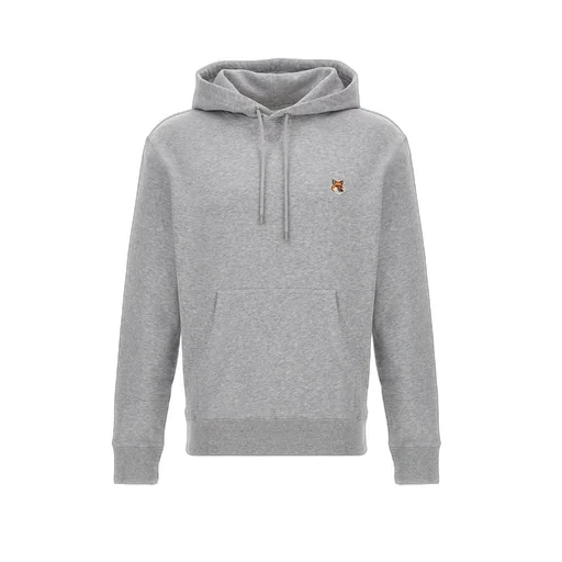 Maison Kitsuné Fox Head Patch Drawstring Hoodie