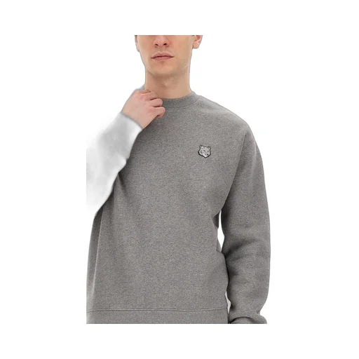 Maison Kitsuné Fox Head Patch Crewneck Sweatshirt