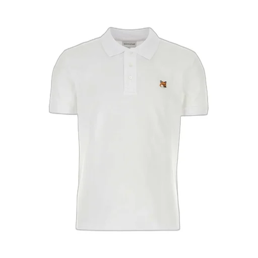 Maison Kitsuné Fox Head Patch Short-Sleeved Polo Shirt