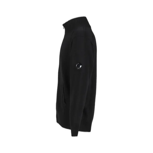 Knw Cardigan In Lambswool Grs / Blk