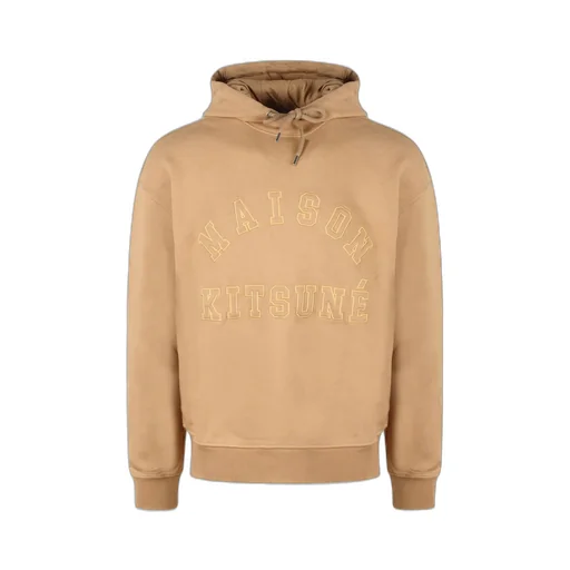 Maison Kitsuné Logo Patch Drawstring Hoodie